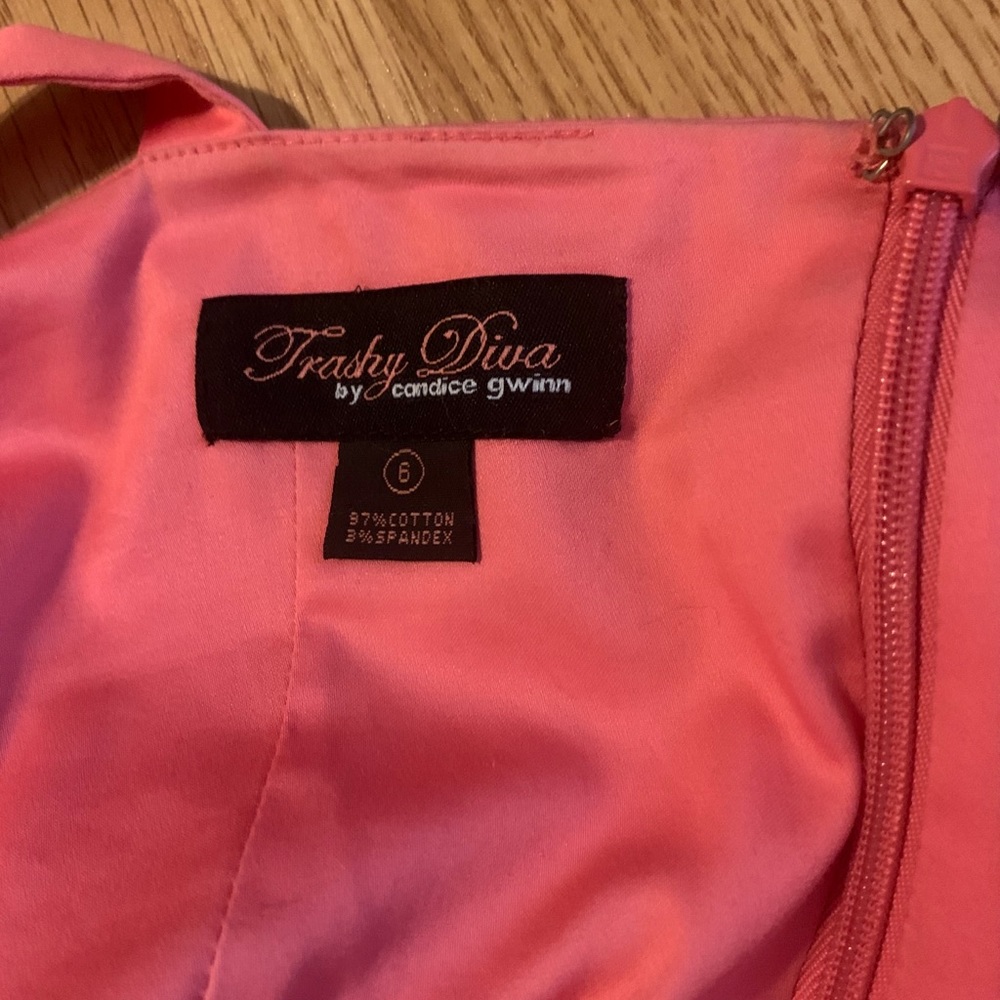 Trashy Diva pink Annette mini dress without belt - Picture 4 of 6